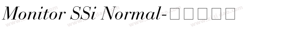 Monitor SSi Normal字体转换